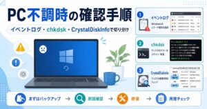 PC不調時の確認手順