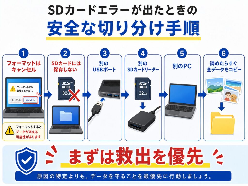 まとめ、まずは救出を優先する
