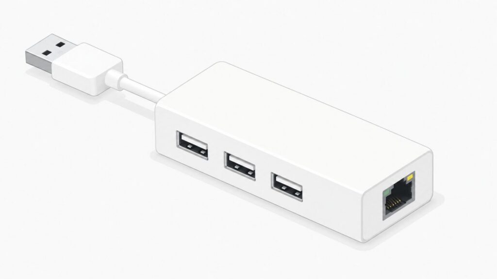Windows 11で使用したUSB有線LANアダプタ