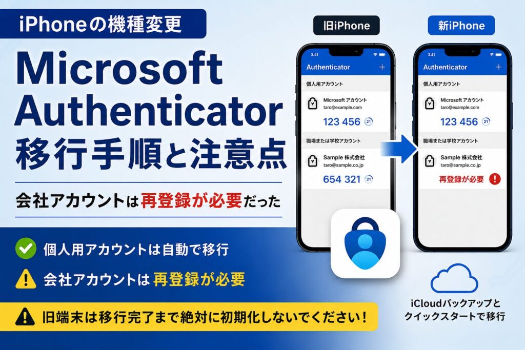 MicrosoftAuthenticator移行アイキャッチ画像