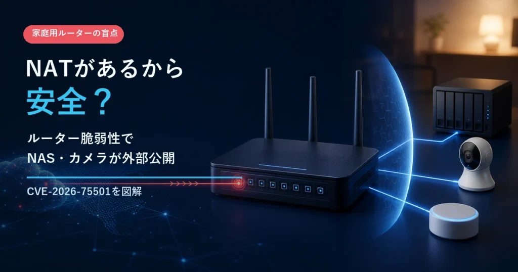 ルーター脆弱性でNASとカメラが外部公開される仕組み