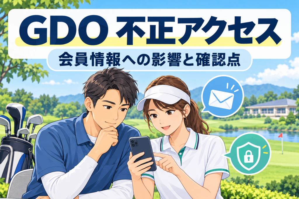 GDOの不正アクセスに関する公式通知を確認するイメージ