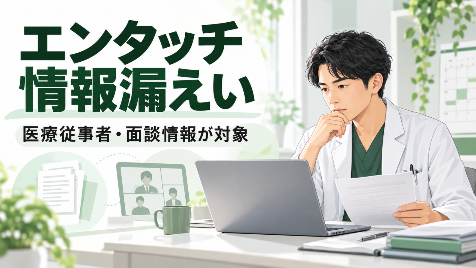 エンタッチで情報漏えい｜東邦HD子会社の医療従事者・面談情報が流出、対象範囲はのイメージ