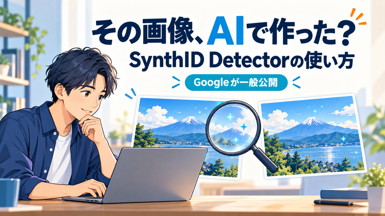 その画像、AIで作った？Googleが一般公開したSynthID Detectorの使い方