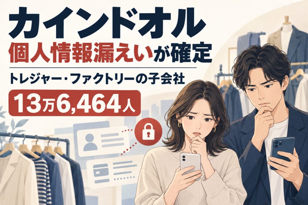 トレジャー・ファクトリーの子会社カインドオルで13万6,464人の個人情報漏えいが確定